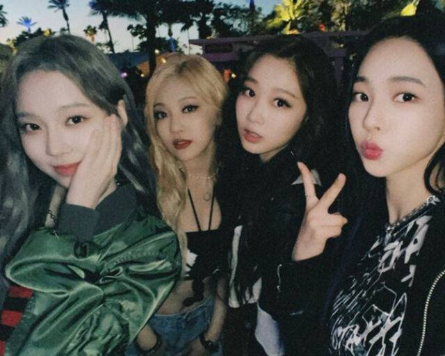 '에스파'의 컴백 뮤직비디오 촬영 영상이 유출됐다. / '에스파' 소셜미디어 캡처