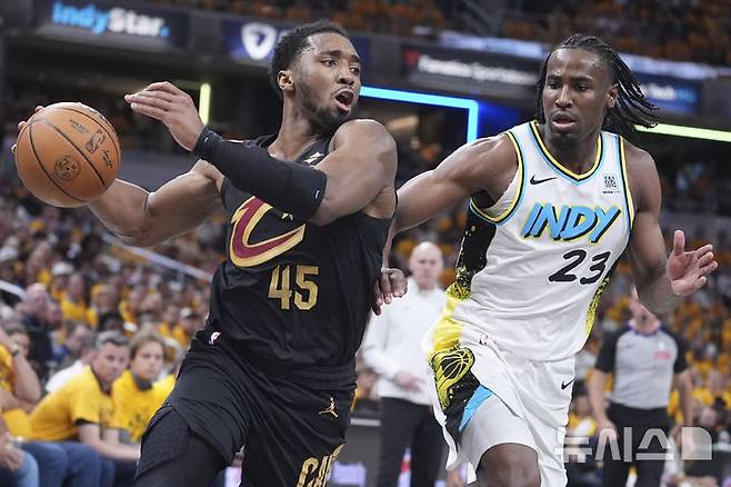 [인디애나폴리스=AP/뉴시스]NBA 클리블랜드 미첼. 2025.05.09.