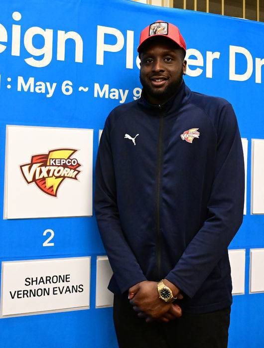 한국전력에 2순위로 지명된 쉐론 베논 에반스. /KOVO 제공