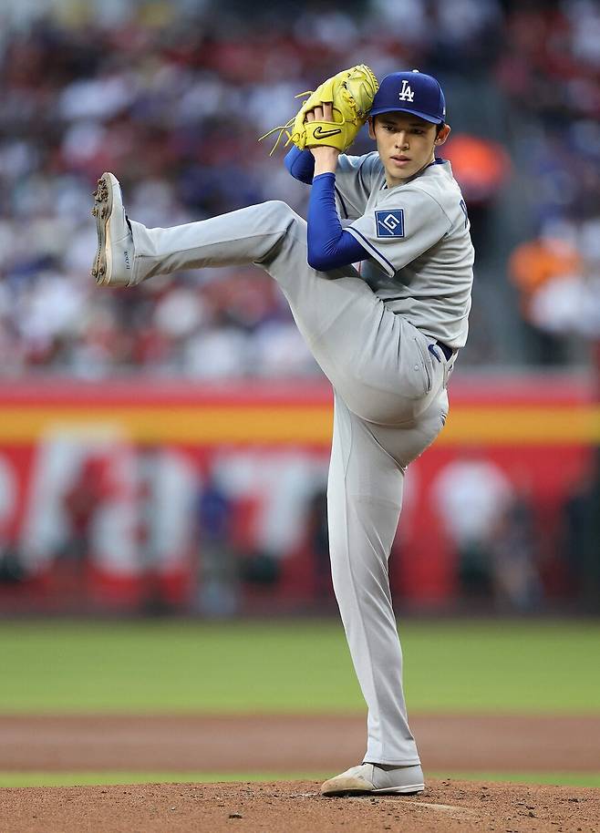 ▲ 사사키 로키는 득점 지원 8점을 등에 업고도 홈런 2방을 허용하는 바람에 승리투수가 되지 못했다. ⓒ연합뉴스/AP