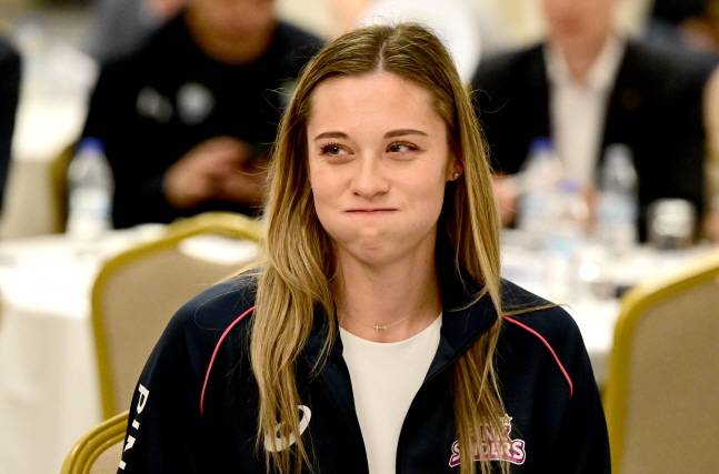 흥국생명이 지명한 레베카 라셈. /사진=KOVO 제공