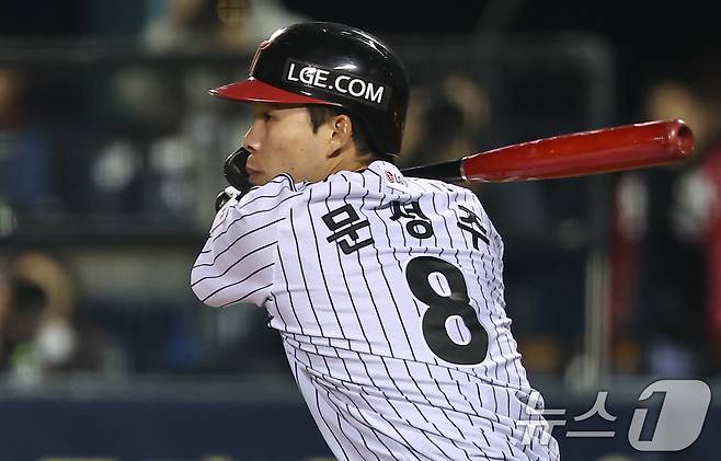 LG 트윈스 문성주. /뉴스1 DB ⓒ News1 김도우 기자