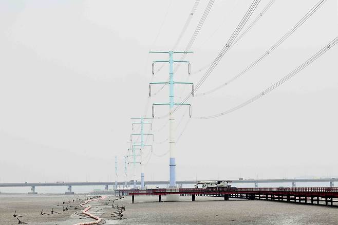 북당진-신탕정 송전선로 전경. /뉴스1