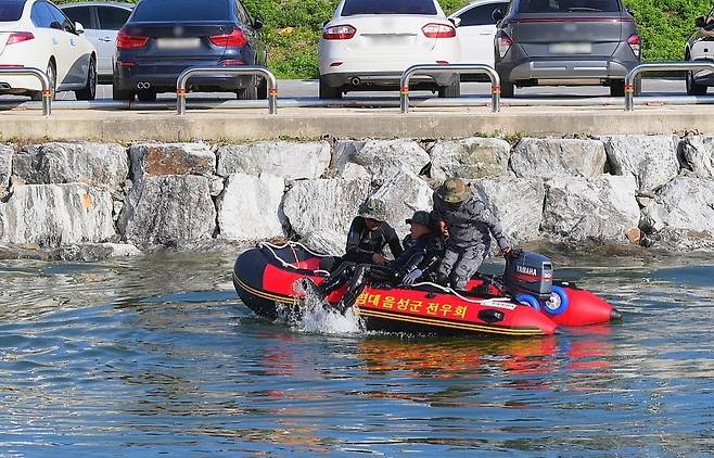 지난해 10월 충북 음성군에서 진행되고 있는 안전한국훈련 모습.(음성군 제공)/뉴스1