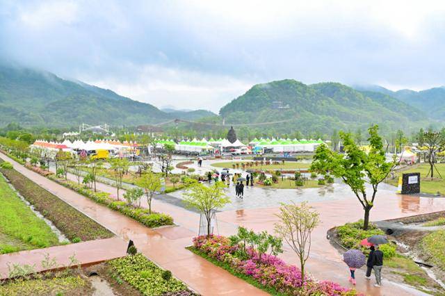 '2025 포천 한탄강 가든 페스타'가 진행되는 경기 포천시 한탄강 생태경관단지. 포천시 제공