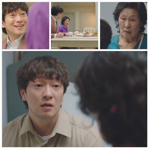 ‘천국보다 아름다운’에서 낙준(손석구)이 어머니와 아내 사이에서 속앓이를 토로하며 시청자들의 공감을 샀다.  사진=천국보다 아름다운