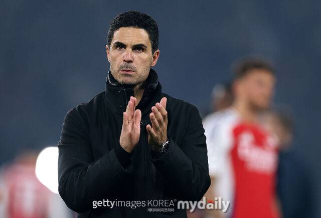 경기 종료 후 미켈 아르테타 감독의 인터뷰가 논란을 일으켰다. /게티이미지코리아