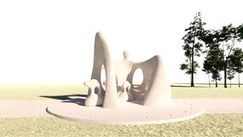 씨랜드 추모공간 내 추모 조형물. 화성시 제공