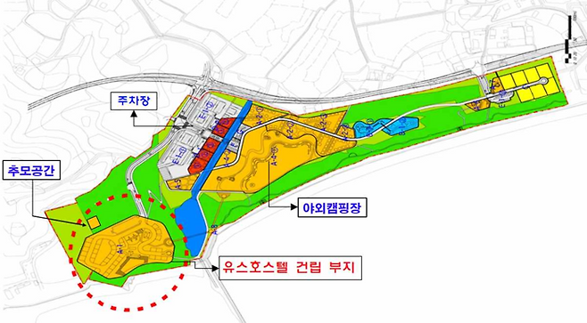 씨랜드 추모공간 위치도. 화성시 제공