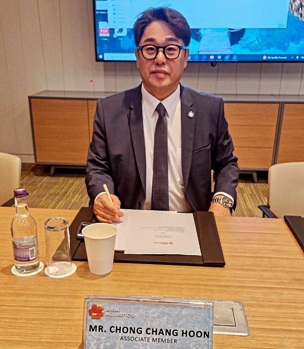 정창훈 회장 / 사진=대한수영연맹 제공