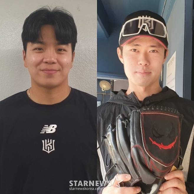 KT 손동현(왼쪽)과 원상현. /사진=김동윤 기자