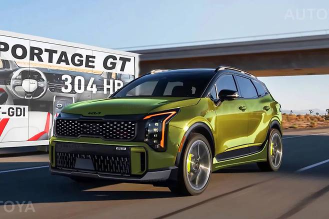 기아 2026년형 스포티지 GT 예상도