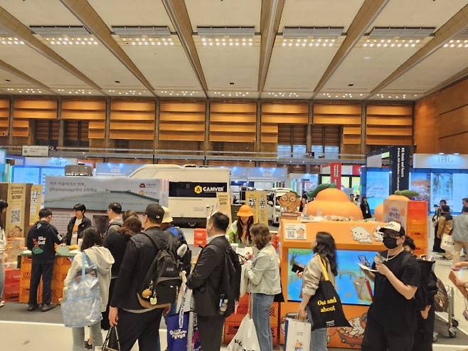 ‘2025 올댓트래블’ 박람회에 참가한 제주 공동홍보관 (사진=제주관광공사)