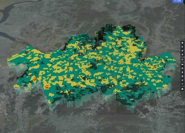 서울 공간정보플랫폼 S-맵 오픈랩에 탑재된 서울 액상화 위험지도. 건설연 개발 기술로 평가한 것이다.