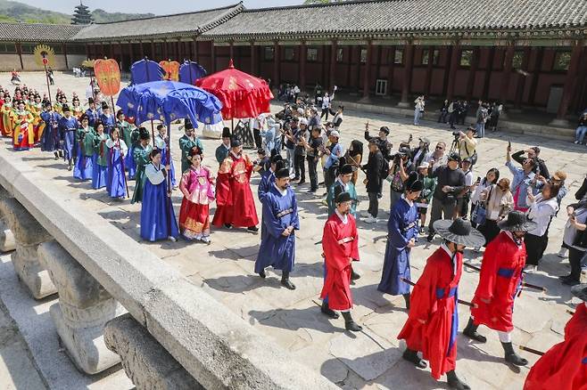 서울 경복궁에서 진행된 궁중문화축전. 국가유산진흥원 제공