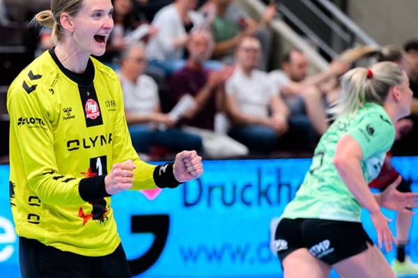 사진 2024/25 시즌 분데스리가 플레이오프 준결스 HB 루트비히스부르크와 튀링어 HC의 경기 모습, 사진 출처=분데스리가