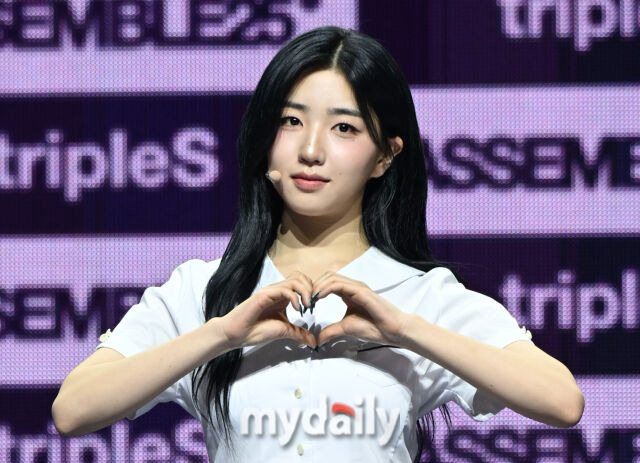 그룹 트리플에스(tripleS) 박소현이 서울 한남동 블루스퀘어 마스터카드홀에서 진행된 정규 2집 앨범 'ASSEMBLE 25(어셈블 25)' 쇼케이스에 참석했다. / 한혁승 기자(hanfoto@mydaily.co.kr)