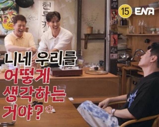 '현무카세'에 지석진과 김용만이 출연해 솔직 입담을 과시했다. / ENA '현무카세' 캡처