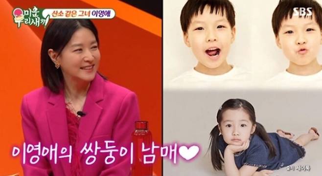이영애와 쌍둥이 자녀. SBS ‘미운 우리 새끼’ 방송 화면 캡처