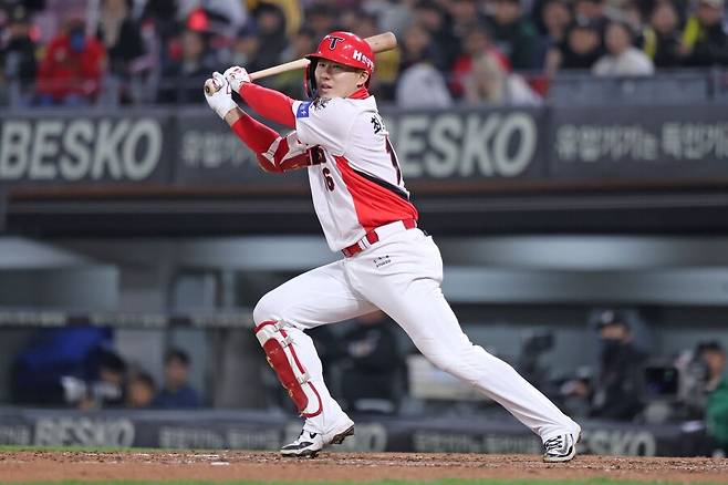 ▲ 최원준이 정상 타격감을 찾아 다시 1군에 올라오면 KIA 외야는 급한 불을 끌 수 있을 것으로 기대된다 ⓒKIA타이거즈