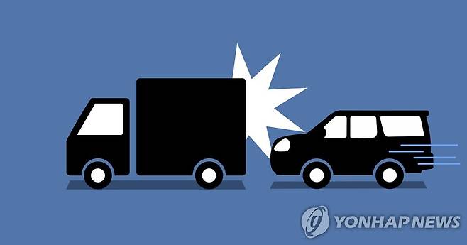 SUV - 화물차 추돌사고 (PG) [권도윤 제작] 일러스트