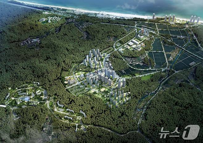 강원경자청 동해 망상1지구 개발 조감도.(뉴스1 DB)