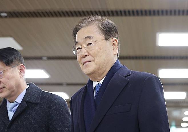 '사드 기밀 유출 혐의'를 받고 있는 정의용 전 국가안보실장. ⓒ연합뉴스