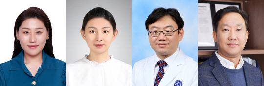 쩐 치아오(왼쪽부터) 박사과정생,  짱 커룬 박사, 박창욱 교수, 신용 교수. 연세대 제공