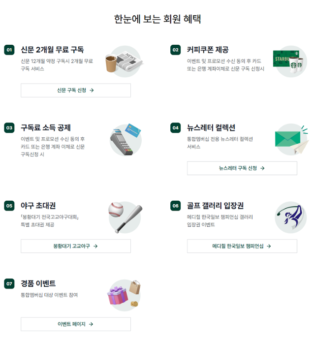 한눈에 보는 '한국일보 통합멤버십' 혜택, 회원가입을 부탁드립니다