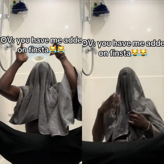 외국의 한 인플루언서가 워터보딩 챌린지를 진행하고 있는 모습이다. 틱톡 캡처