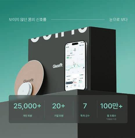 랜식의 글루코핏은 연속혈당측정기를 활용해 개인 맞춤형 식단 및 생활습관 피드백을 제공, 정밀한 혈당 관리를 돕는 서비스다. [사진 랜식]