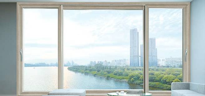 ‘프라임 이중창 242’와 ‘뉴프라임 단창 140’은 고품질과 합리적 가격으로 베스트셀러로 자리 잡았다. 사진은 ‘뉴프라임 단창 140’.  [사진 KCC]