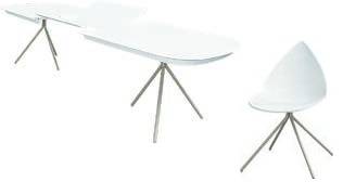 보컨셉의 히트 아이템인 오타와 테이블과 오타와 체어.