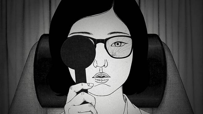 정유미 감독의 단편 애니메이션 <안경> 스틸. 매치컷 제공