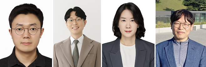 국립중앙박물관회 학술상 금관상 수상자. 왼쪽부터 권영우·김명훈·신소연·윤온식 씨.