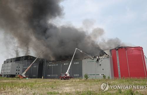 이천 대형 물류창고서 화재 [연합뉴스]