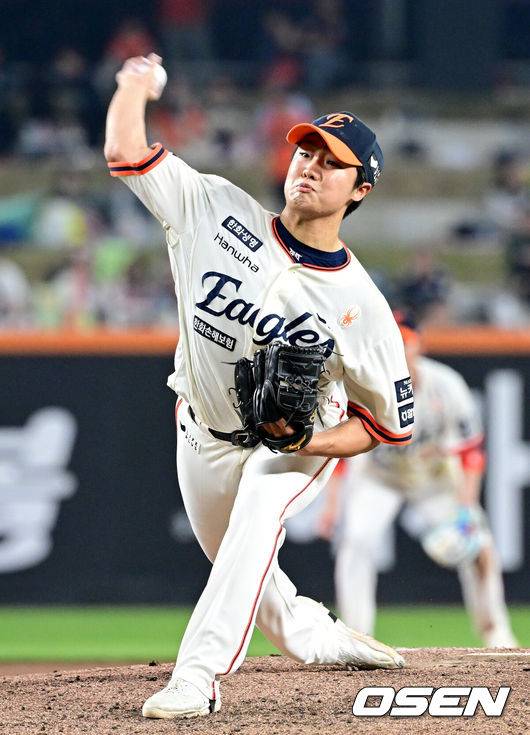 [OSEN=최규한 기자] 한화 정우주. 2025.04.18 / dreamer@osen.co.kr