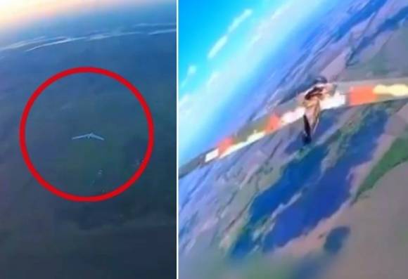 우크라이나군 전투기들이 하르키우주(州) 상공에서 러시아군의 정찰용 잘라(ZALA) 드론(사진) 두 대를 성공적으로 격추했다고 밝혔다. 우크라이나 제3 독립전차여단 페이스북 캡처