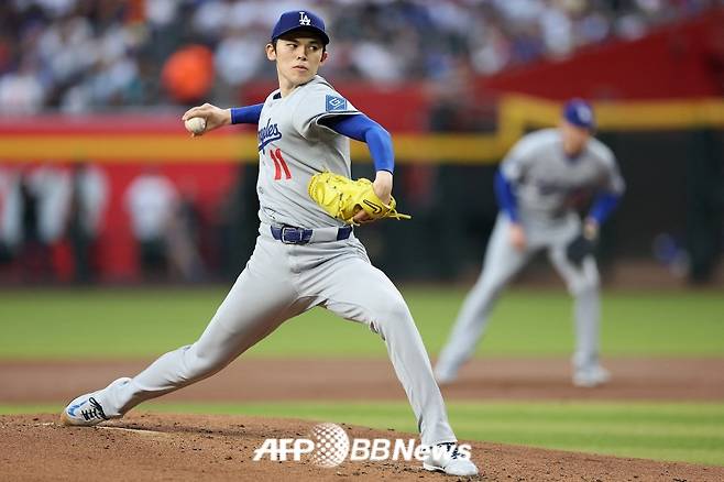 LA 다저스 투수 사사키 로키. /AFPBBNews=뉴스1