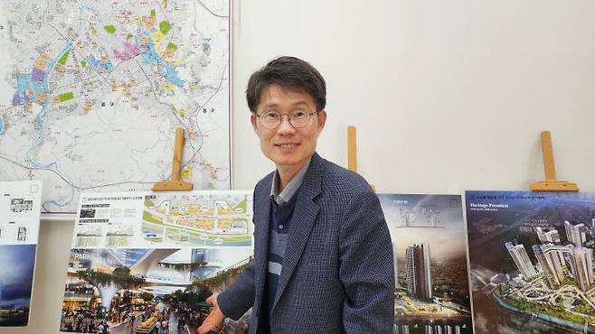 임은수 장대B구역 재개발정비사업조합장. 사진=조훈희 기자