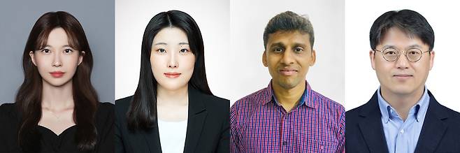 각 논문의 주저자와 연구 책임교수. 왼쪽부터 정소진, 권신영, 라자싱 칼루술링감, 심준호 교수. /대구대학교 제공