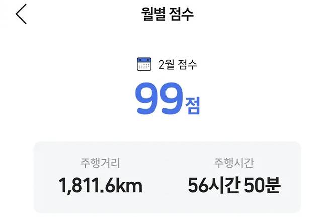 티맵 운전 점수