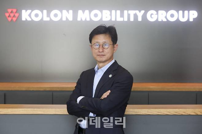 최현석 코오롱모빌리티 대표가 13일 이데일리와 인터뷰를 진행했다. (사진=이영훈 기자)