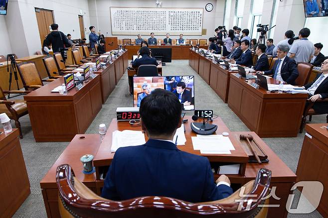 14일 오전 서울 여의도 국회 법제사법위원회에서 조희대 대법원장 등 사법부의 대선개입 의혹 진상규명 청문회가 열렸다. 2025.5.14/뉴스1 ⓒ News1 이재명 기자