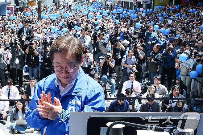 이재명 더불어민주당 대통령 후보. 2025.5.14/뉴스1 ⓒ News1 안은나 기자