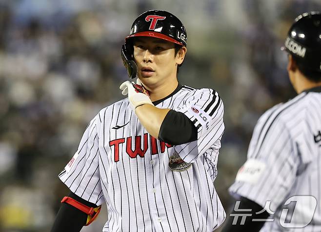 LG 홍창기. 2024.10.17/뉴스1 ⓒ News1 김도우 기자