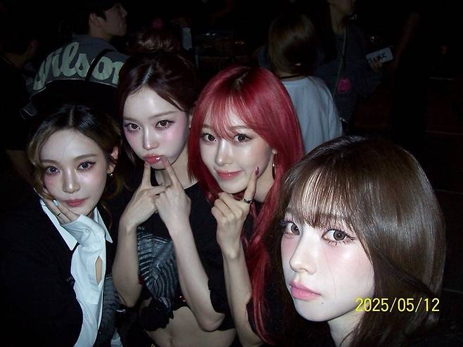 에스파 닝닝, 윈터, 지젤, 카리나(왼쪽부터). 사진 | 카리나 SNS