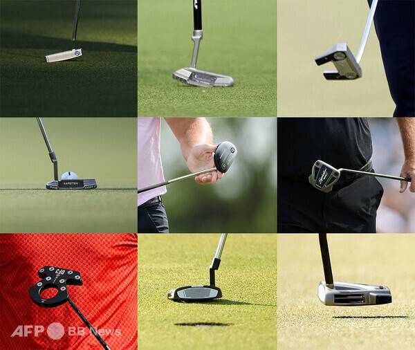 광고 아닌 참고 이미지입니다. 최근 미국프로골프(PGA) 투어에서 뛰는 선수이 들고 나온 다양한 퍼터의 모습입니다. 사진제공=ⓒAFPBBNews = News1 (사진을 무단으로 사용하지 마십시오.)