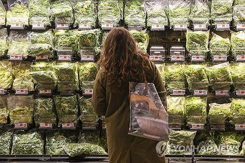 뉴욕의 한 수퍼마켓 신선식품 코너<EPA 연합뉴스 자료사진>