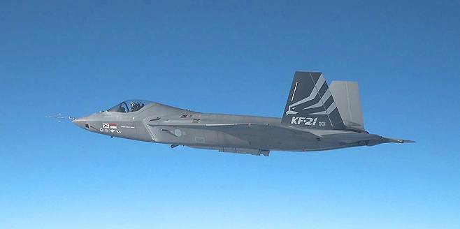 유럽산 미티어 미사일이 장착될 한국형 초음속전투기 KF-21 보라매 <사진=방위사업청>